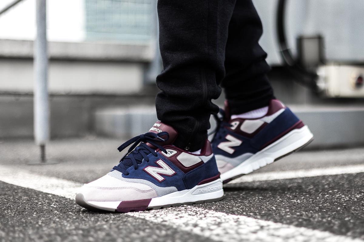 New Balance Mens 597 Classic Black Red Blue Sneakers New Balance ML 597 GNB | 657361-60-12 | AFEW STORE main image 2