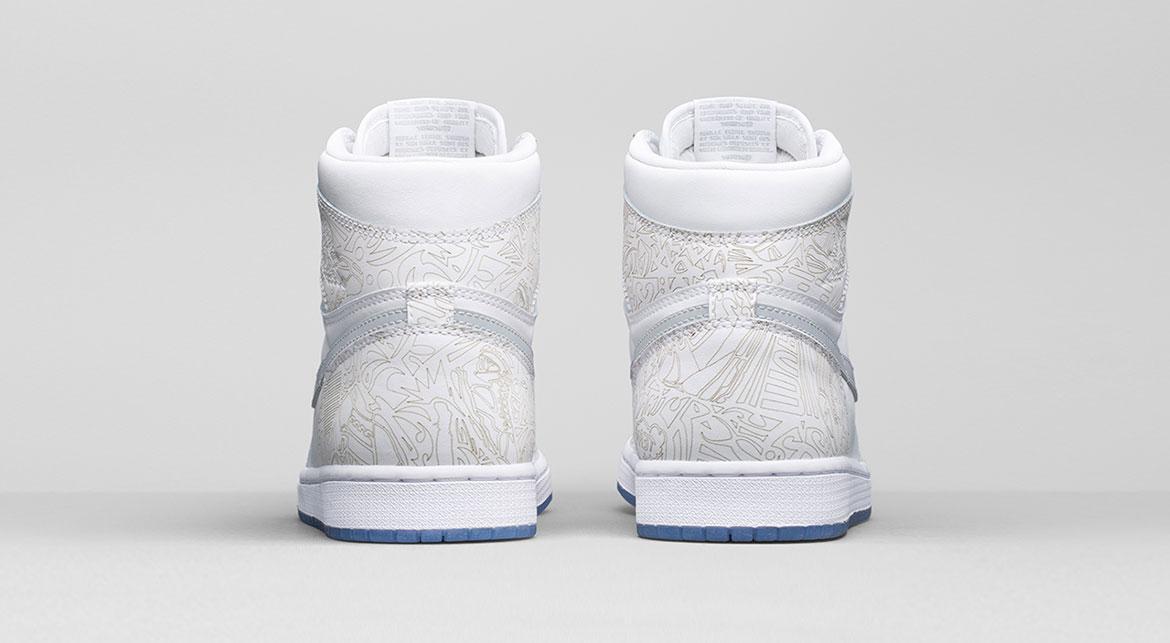 Air Jordan 1 Retro Hi OG Laser "All White" - Image 3