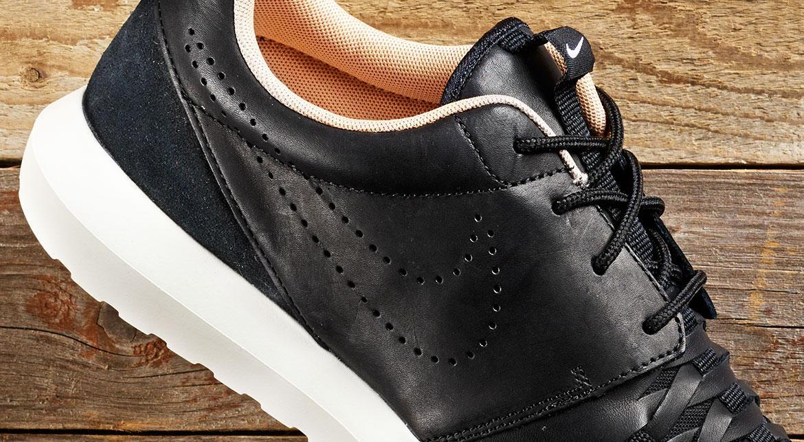 Nike Roshe Nm Woven "black Leather"