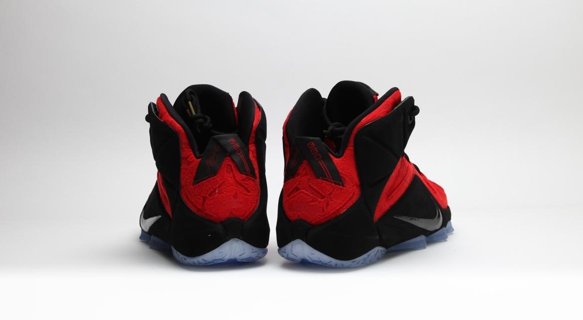 black and red lebron 12