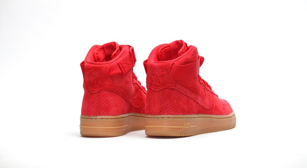 Nike Wmns Air Force 1 '07 High Suede "UNIVERSITY RED"