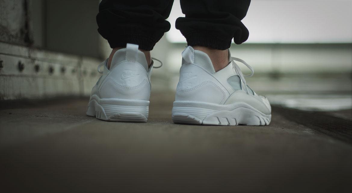 Nike Air Trainer Huarache Low "Triple White" - Image 9