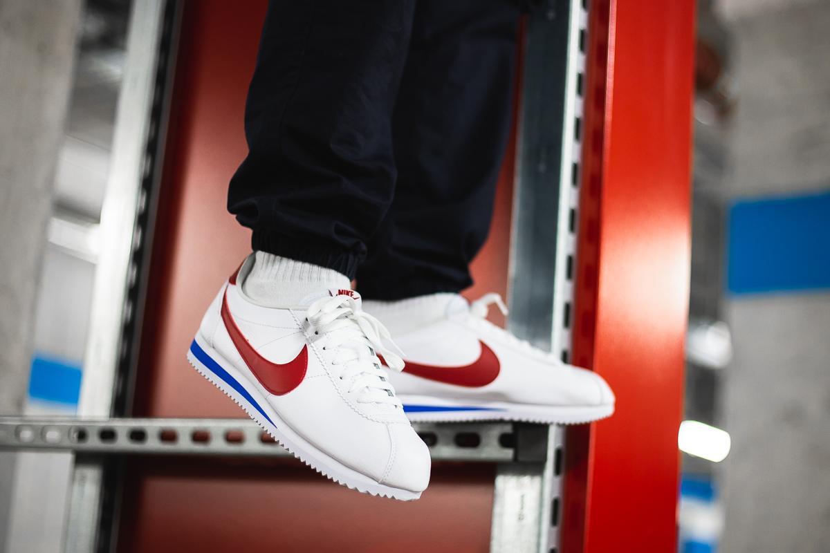 Nike Classic Cortez Leather "White & Red"