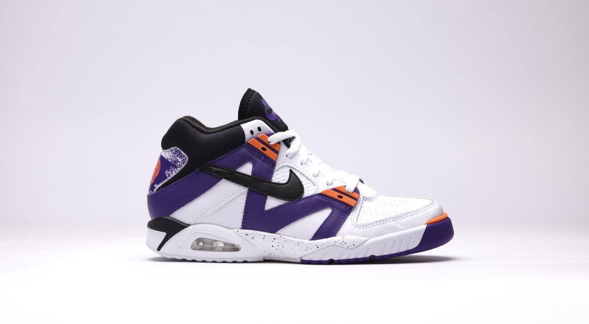 Nike Air Tech Challenge III OG 'White/Blk-vltgPrpl-BrghtMndr' - Image 2