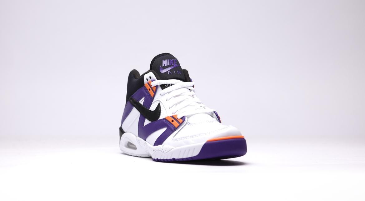 Nike Air Tech Challenge III OG 'White/Blk-vltgPrpl-BrghtMndr' - Image 4