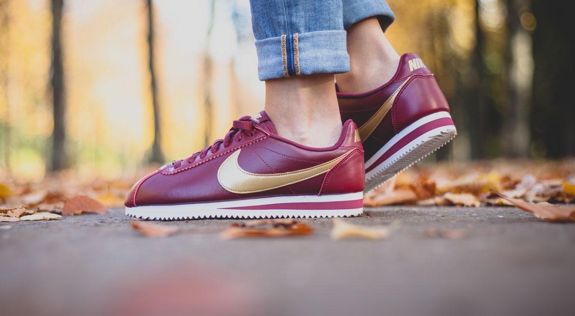 Nike Classic Cortez Leather 'Team Red' (Women's) - Image 7
