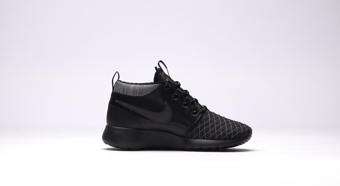 Nike Roshe One Mid Winter GS 'All Black' - Image 3