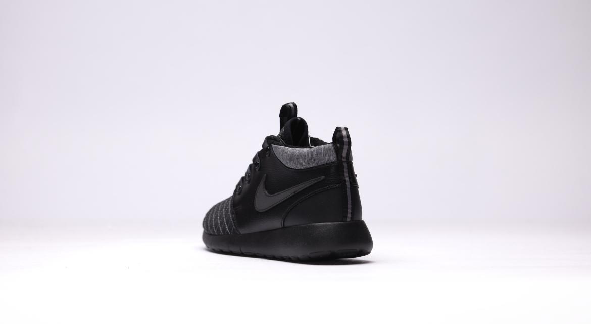 Nike Roshe One Mid Winter GS 'All Black' - Image 5