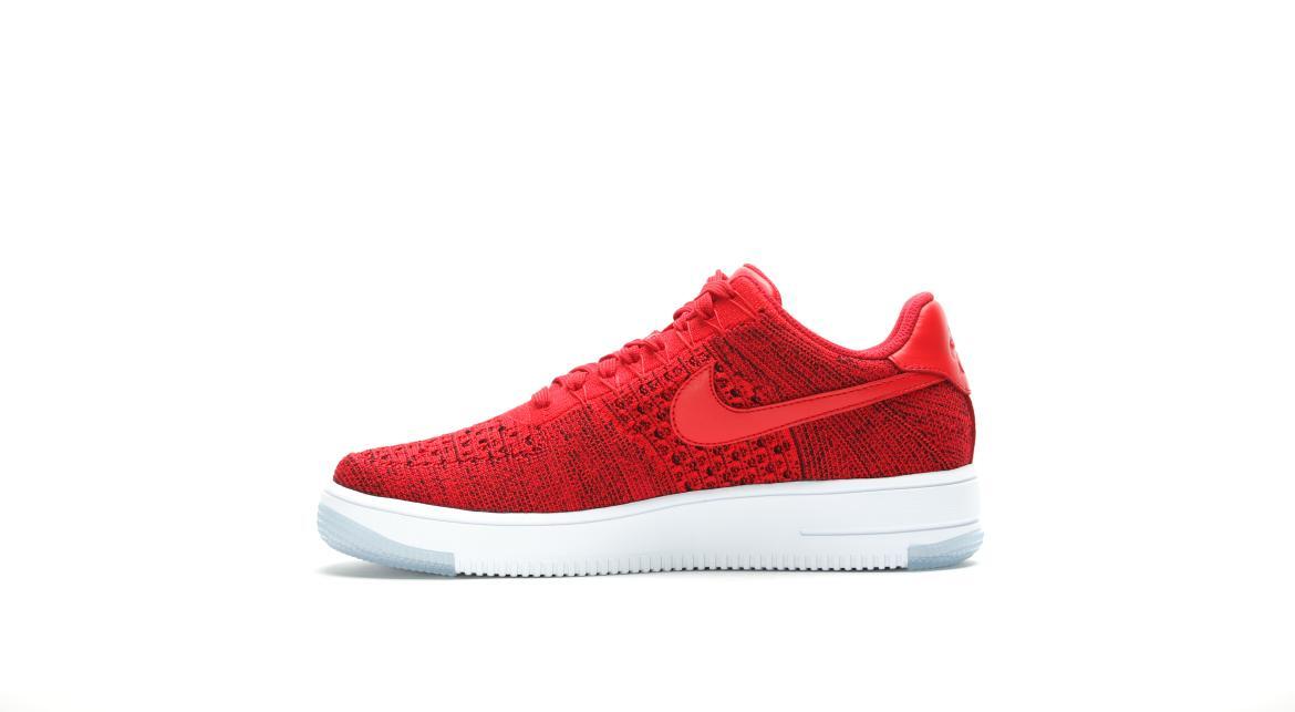 nike air force 1 flyknit low red