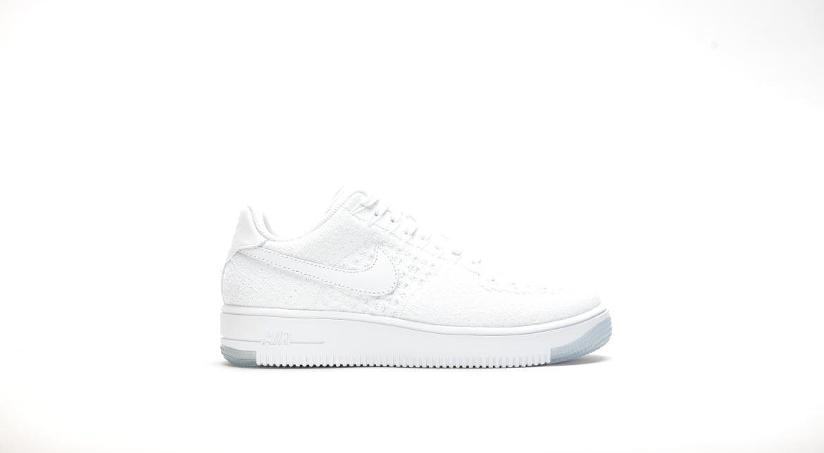 Nike W Air Force 1 Flyknit Low "All White" 820256-101 | AFEW