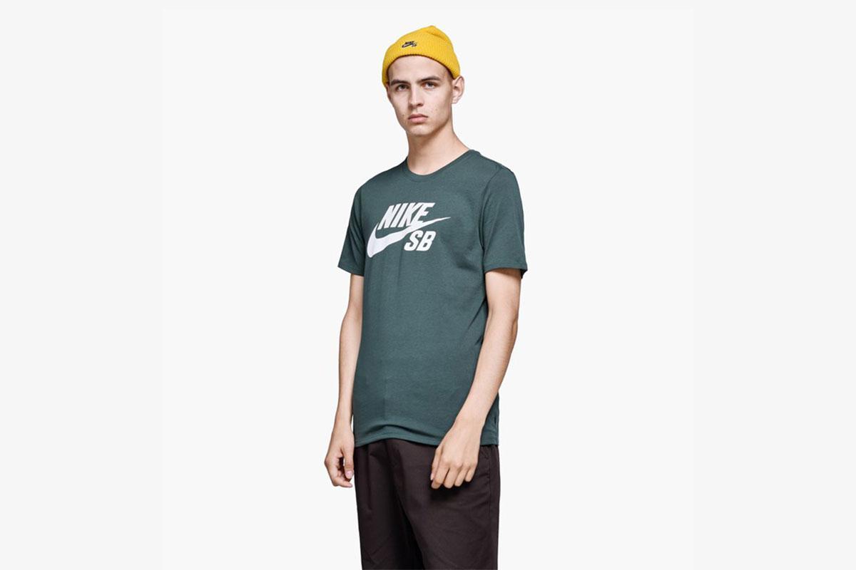 Nike SB Logo Tee "Midnight Green"