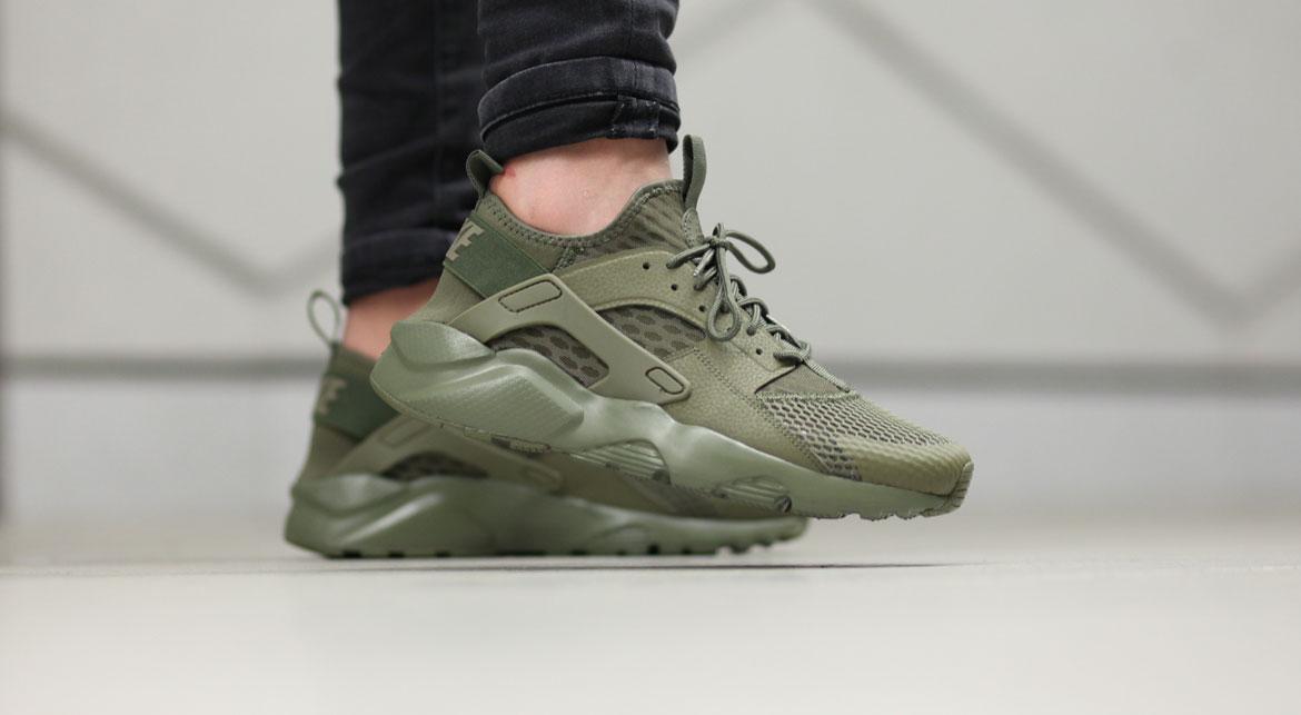 nike air huarache run ultra olive green