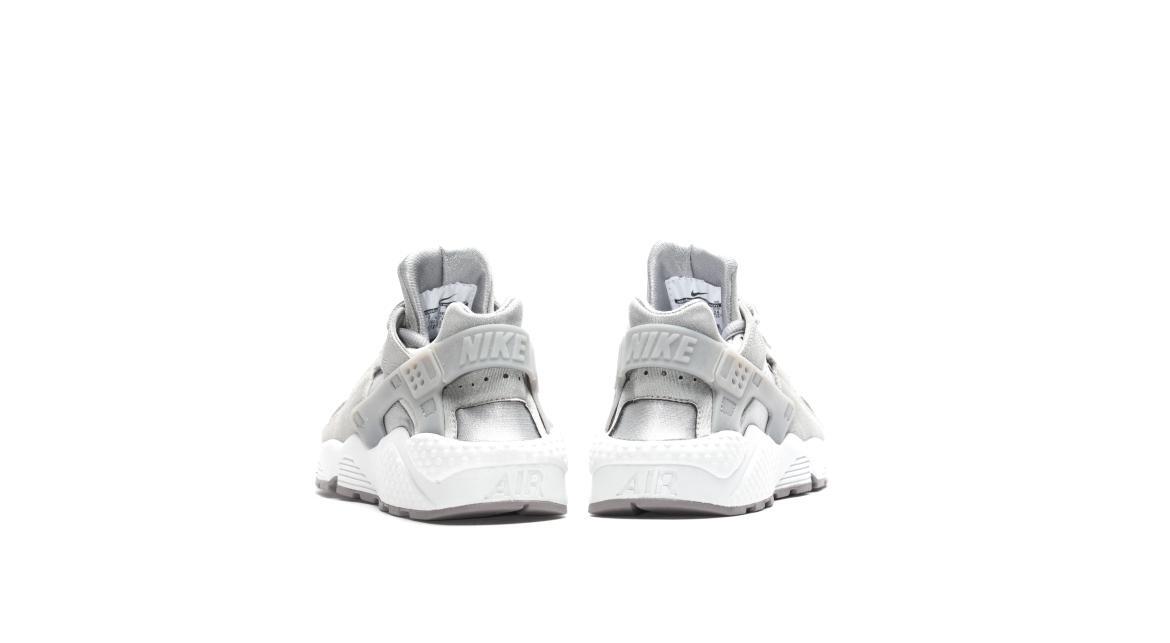 air huarache run mid kids silver