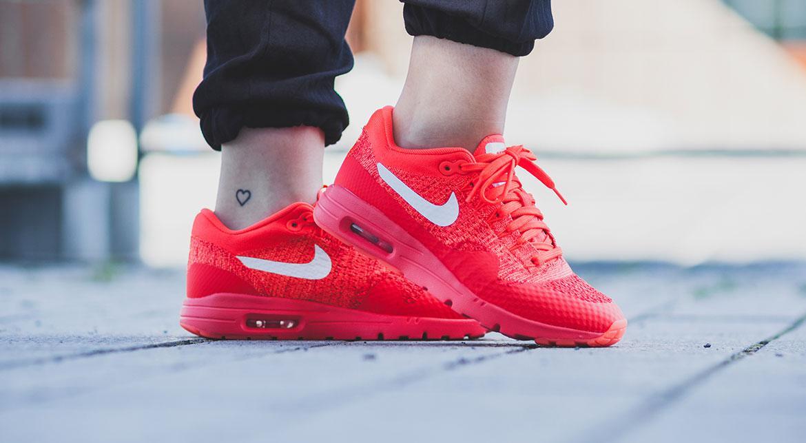 bright red nike shoes