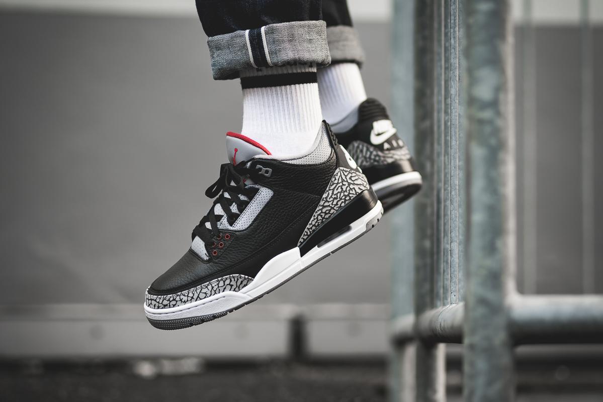 AIR JORDAN 3 RETRO OG BLACK CEMENT 27㎝