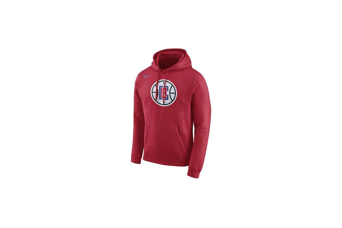 Nike La Clippers M Hoodie Po Flc Club Logo "University Red"