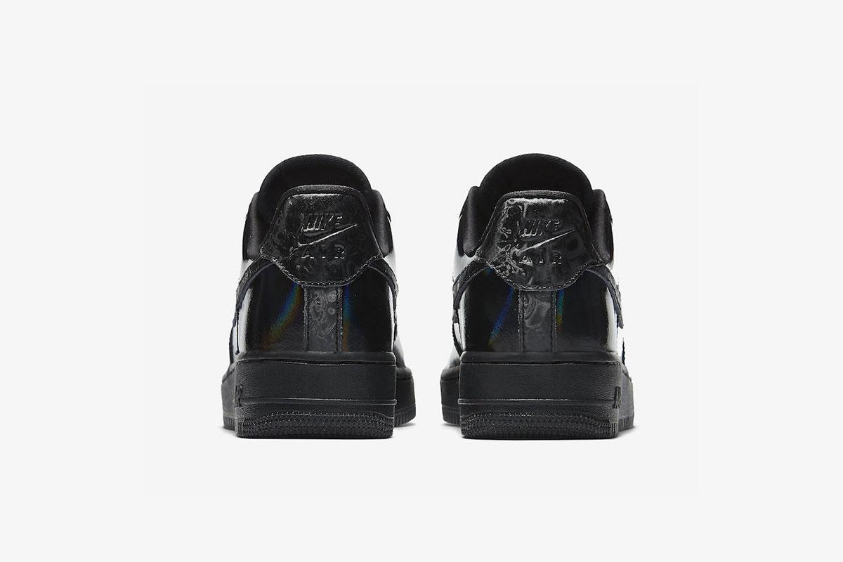 Nike Air Force 1 07 Lux Iridescent Sneakers in Black