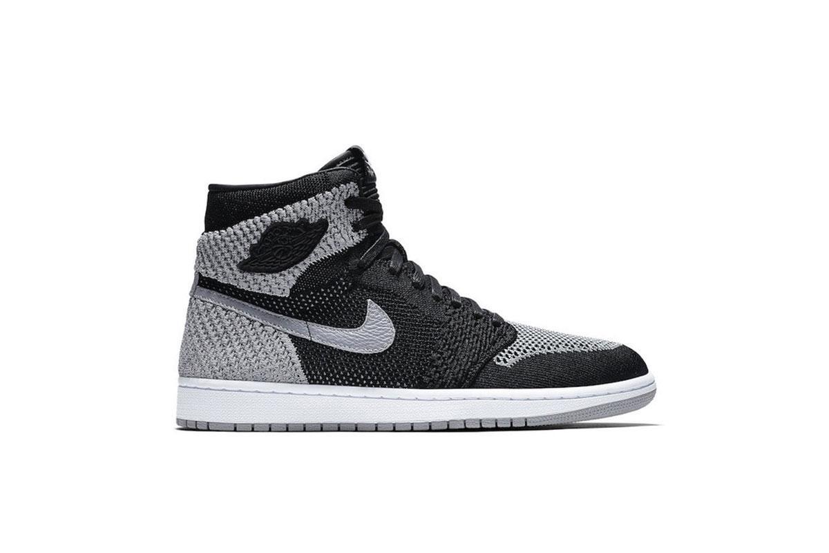 Air Jordan 1 Retro Hi Flyknit BG Black - Image 2