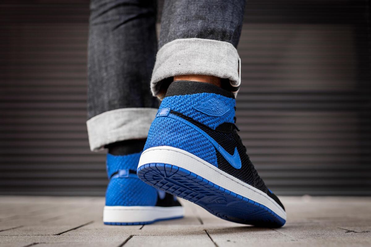 jordan 1 blue flyknit