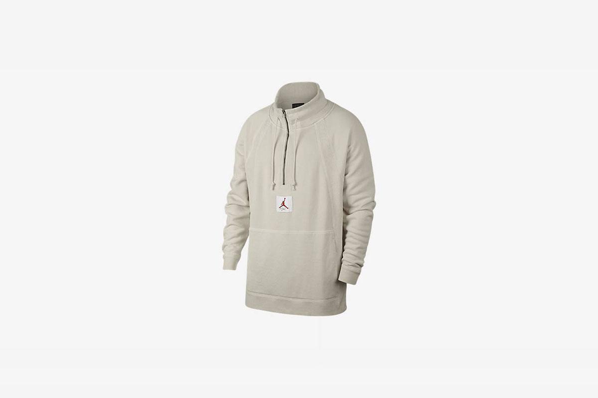 Air Jordan JSW Wings Washed 1/4Zip Pullover "Light Bone"