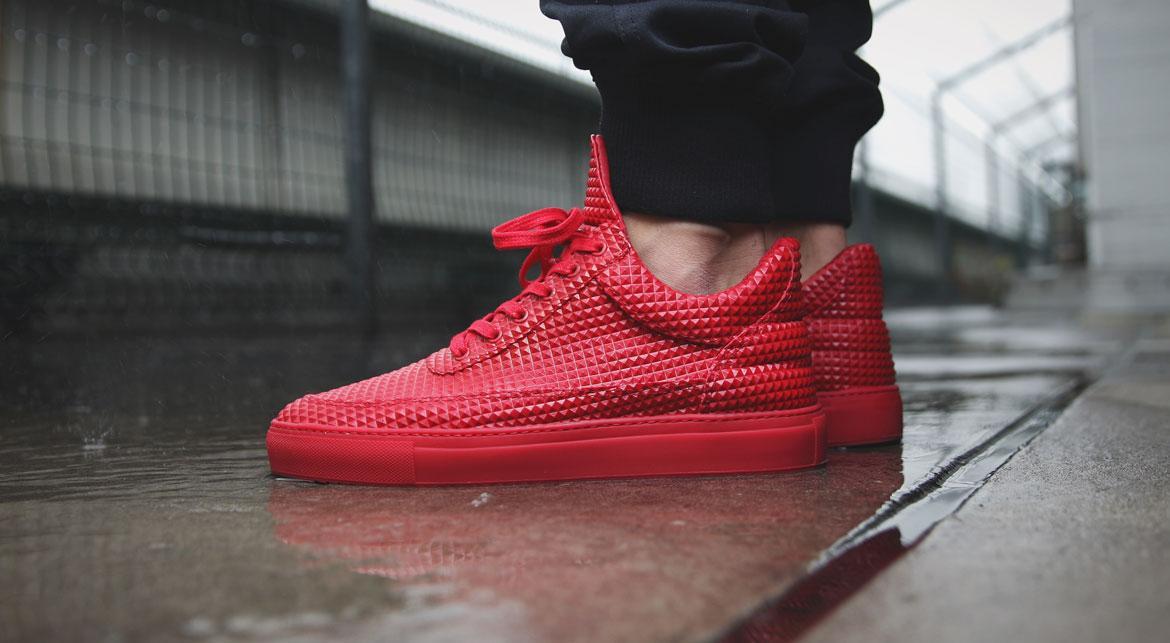 Filling Pieces Low Top "Pyramid Red"