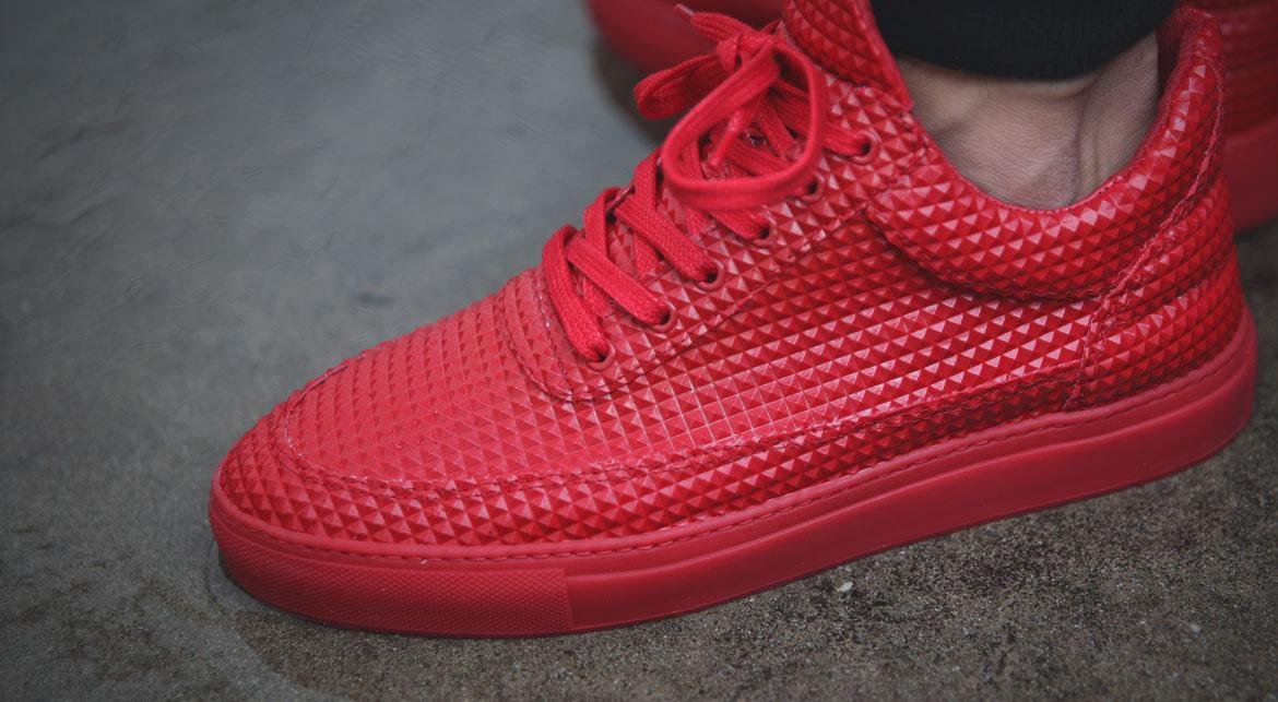 Filling Pieces Low Top "Pyramid Red"