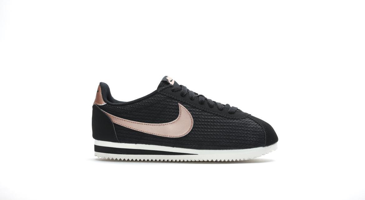 Nike WMNS Classic Cortez Leather Lux Black/Metallic - Red - 861660-002