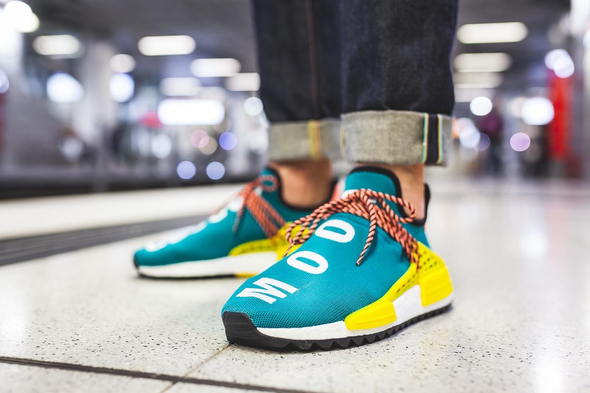 adidas gazelle silver green womens Adidas Originals x Pharrell Williams Human Race NMD Trail main image 0