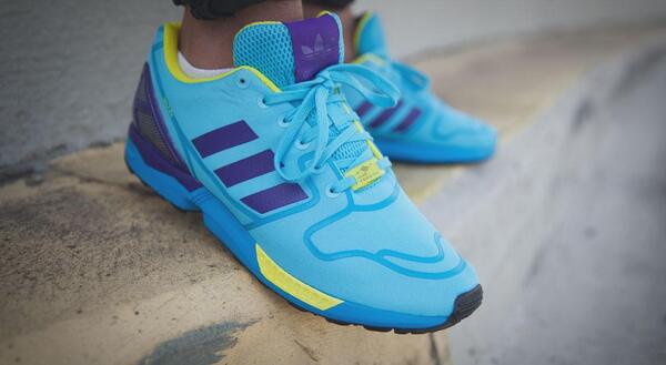Adidas ZX FLUX MENS Blue REFLECTIVE S76529