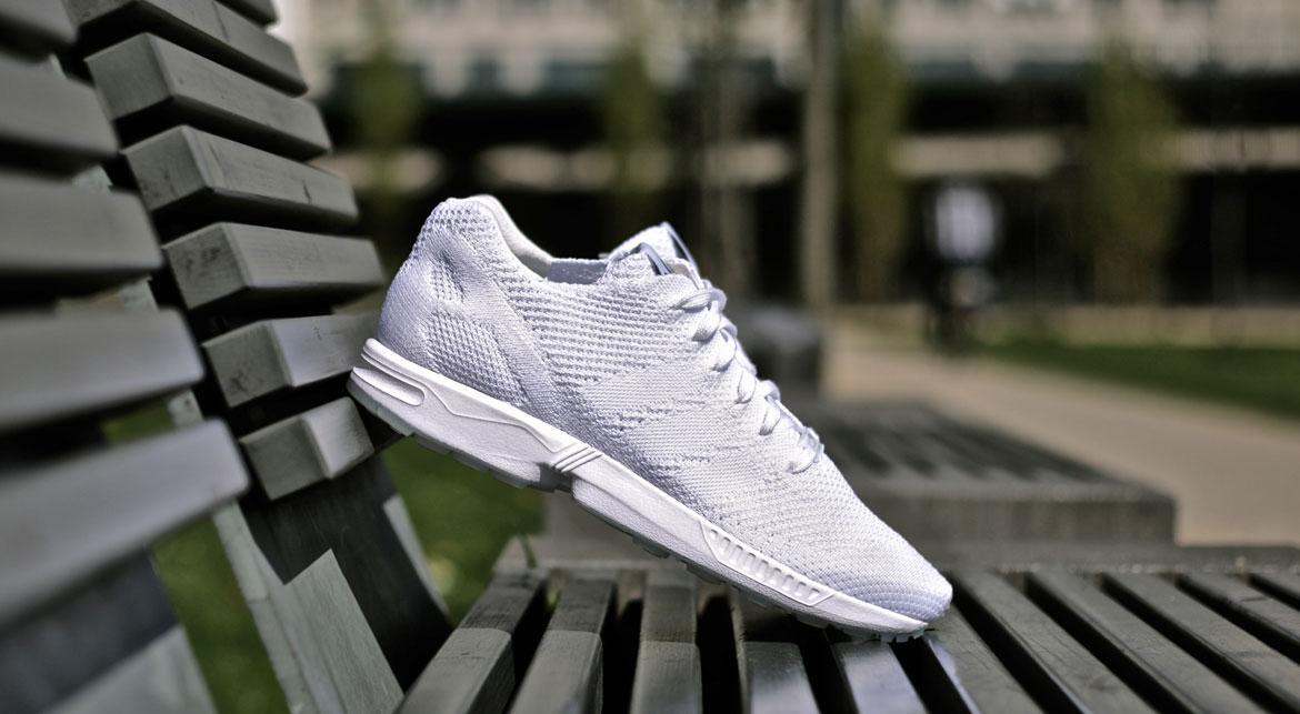 adidas ZX Flux 'Triple White' - Image 6