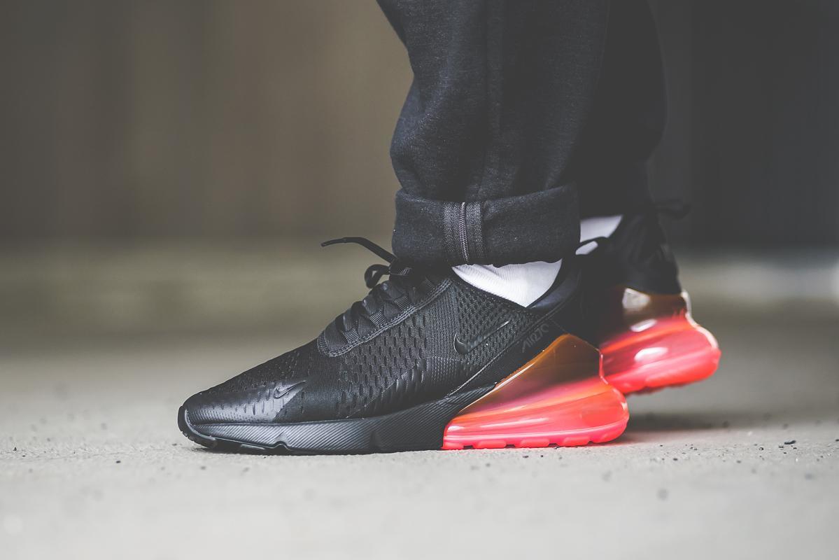 red and black air max 270