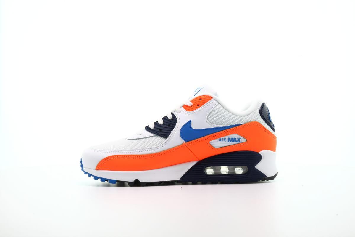 air max 90 white photo blue total orange