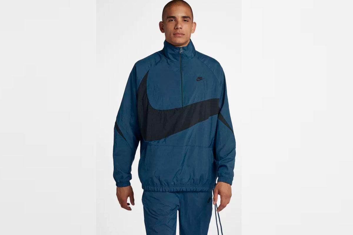Pigmento morir programa Nike NSW Swoosh Woven Halfzip Jacket "Blue Force" | AJ2696-474 | AFEW STORE