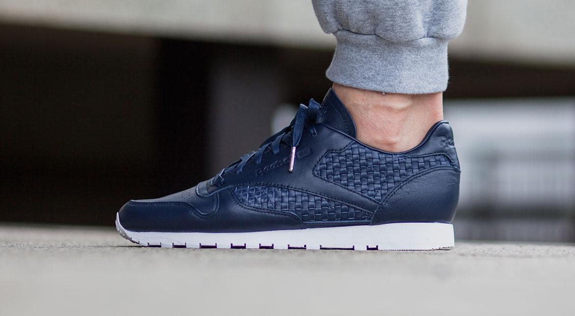 Reebok Cl Leather Weave "Navy"