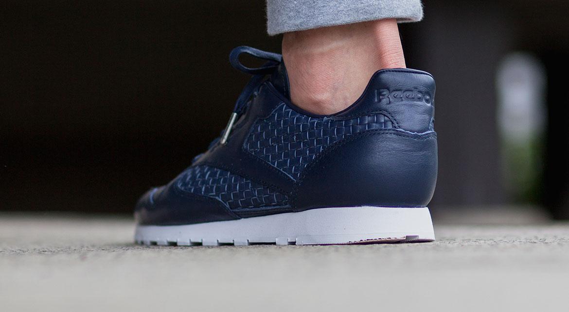 Reebok Cl Leather Weave "Navy"