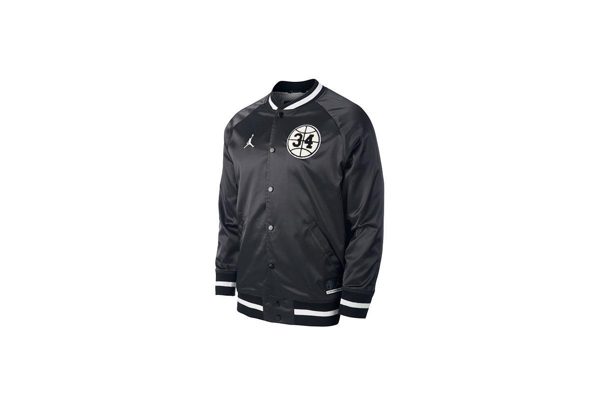 Air Jordan He Got Game Satin Jacket "Black White"