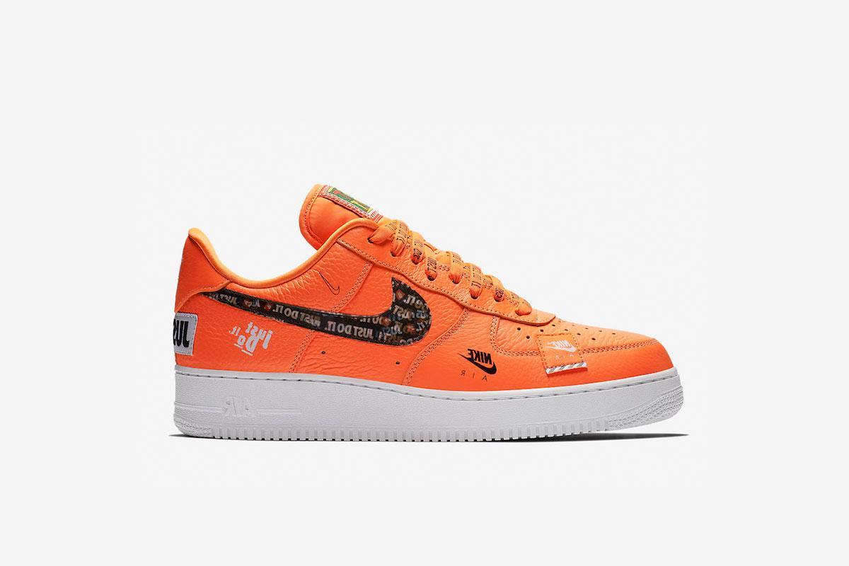 Nike Air Force 1 Low Premium Just Do It Orange Size 4.5