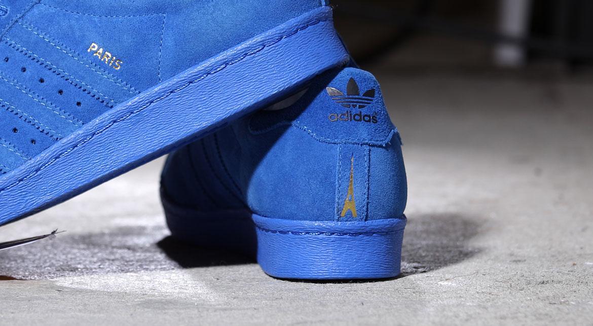 adidas blue superstar '80s sneaker