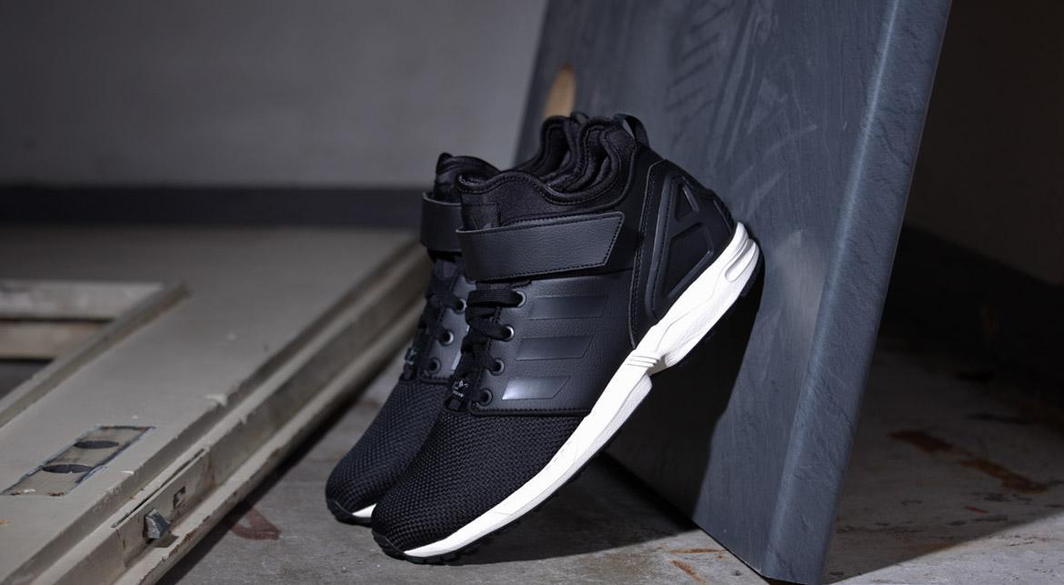 adidas ZX Flux NPS Mid 'Core Black/Chalk White' - Image 8