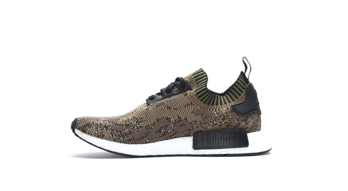 adidas Nmd R1 Boost Runner Primeknit Graphic "Olive Cargo" - Image 3