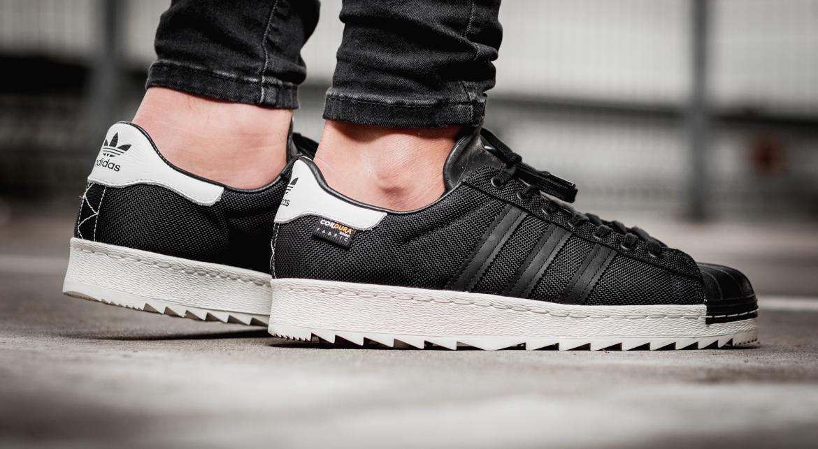 Cordura Adidas Superstar 80s Black White Chalk Leather Adidas X Wh
