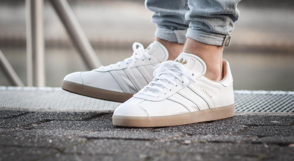 addidas gazelle white