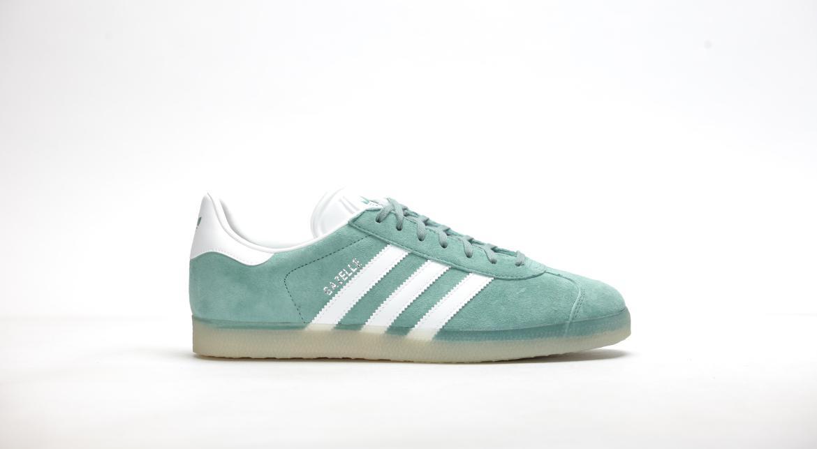 adidas gazelle silver green womens adidas Originals GAZELLE INDOOR W Gazelle Indoor Gum Sole Leather Snea main image 0