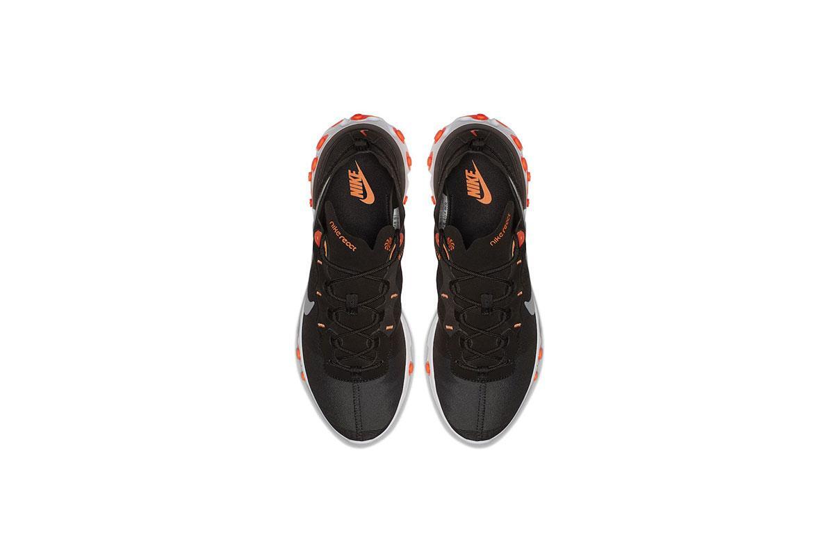 nike react 55 black orange