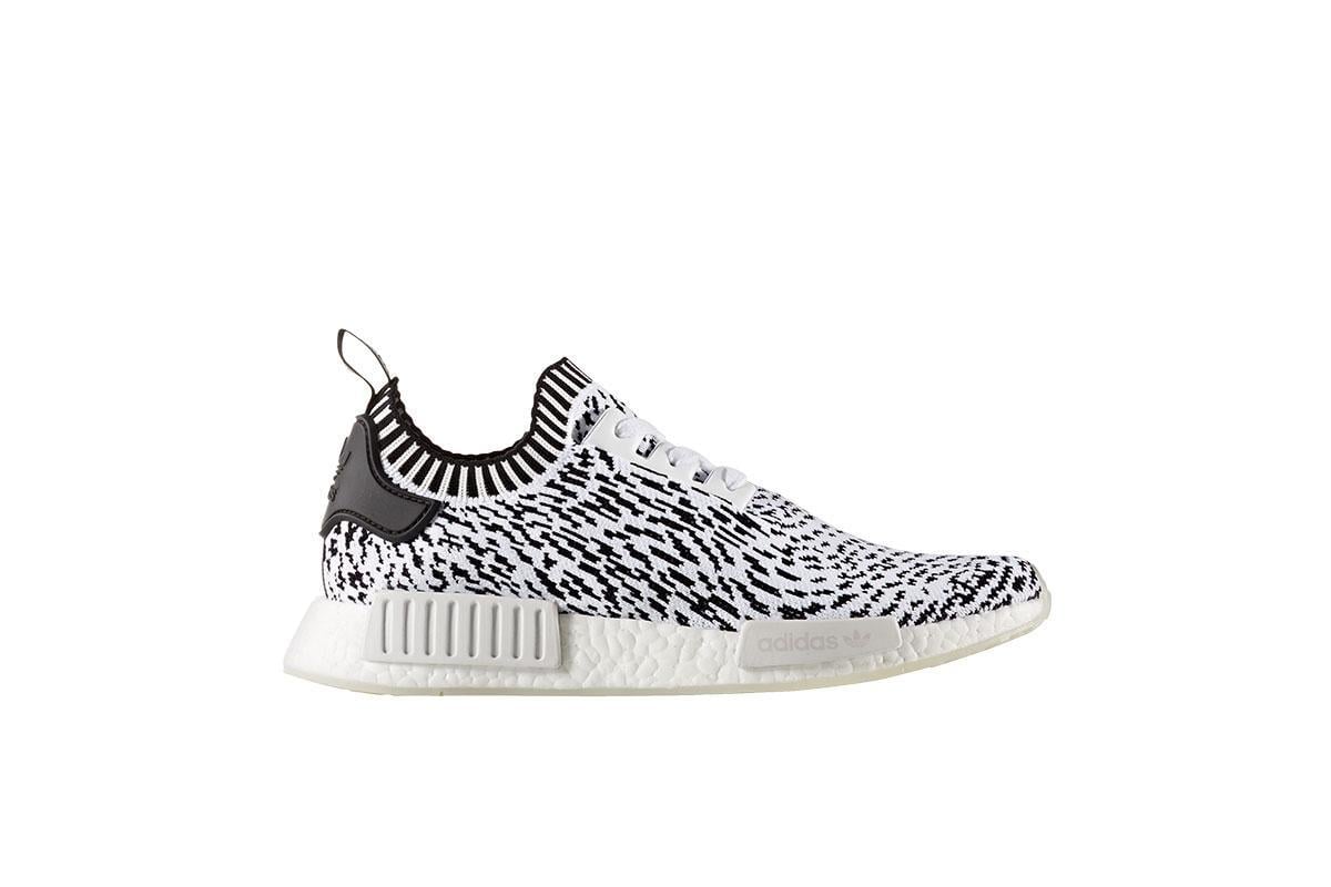 adidas gazelle silver green womens Adidas NMD R2 Primeknit White Black main image 0