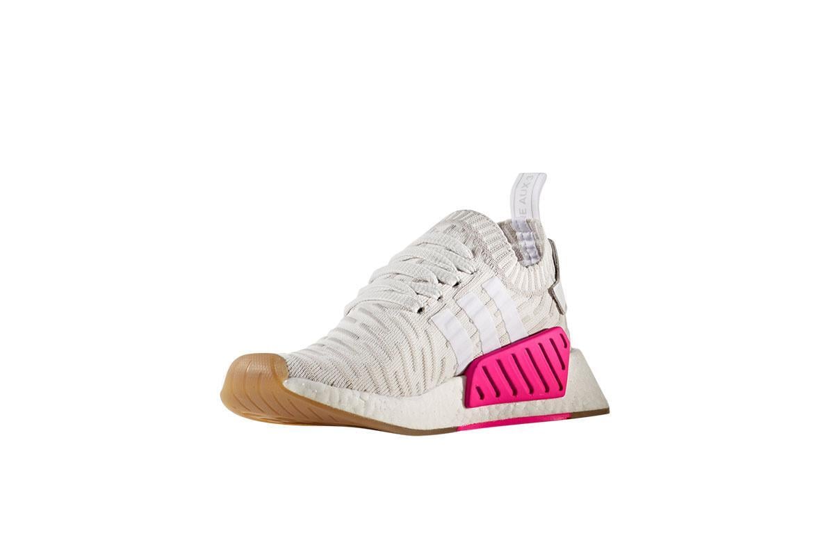 adidas gazelle silver green womens Adidas NMD R2 Primeknit Green Pink main image 1