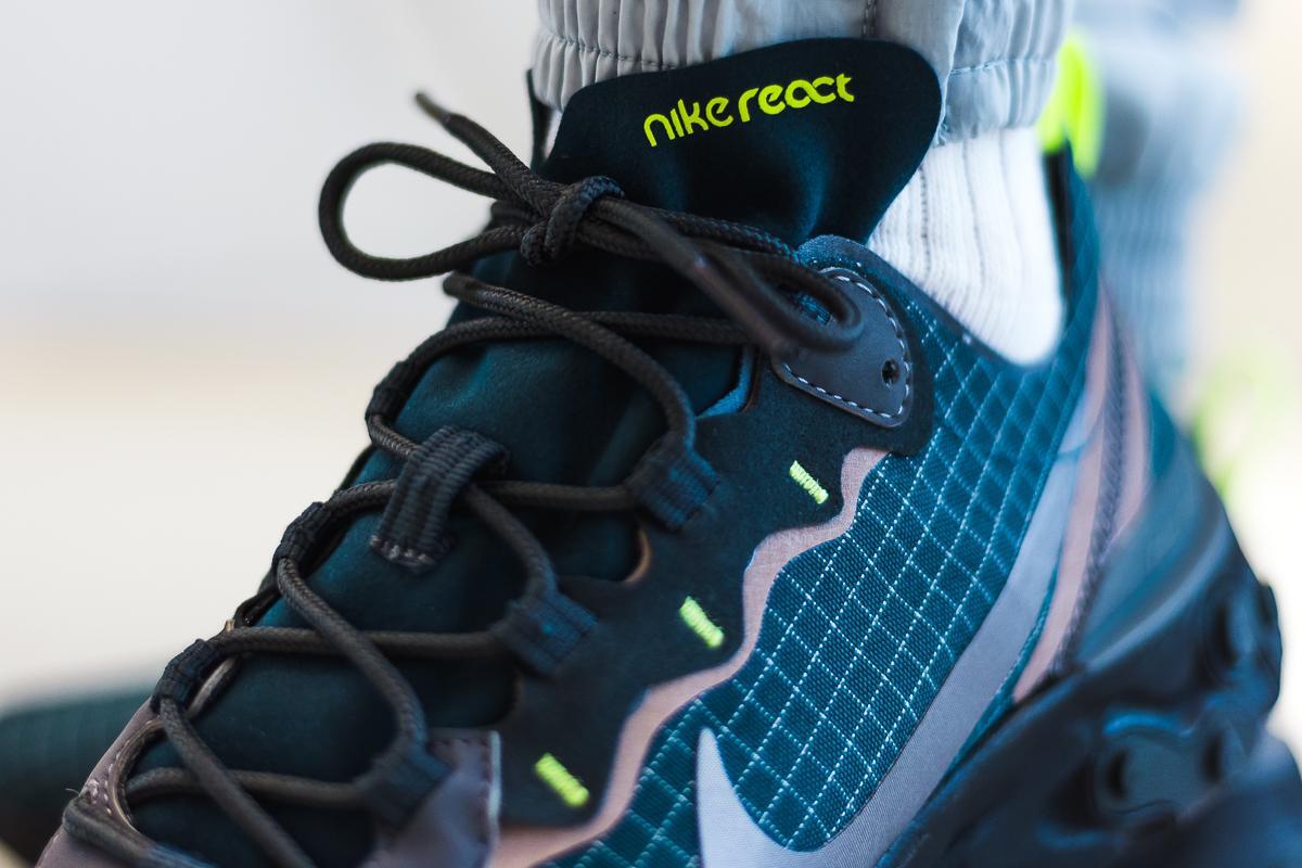 nike react element 55 volt dark grey photo blue