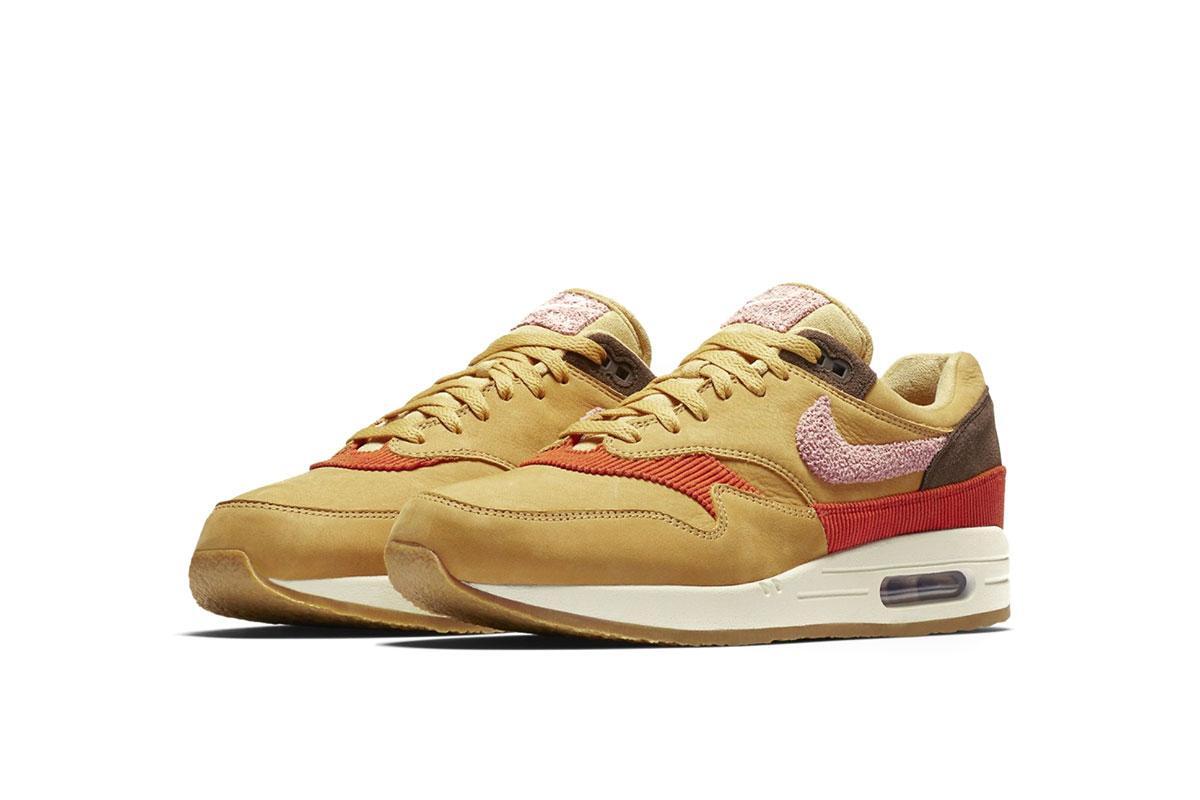 air max 1 crepe wheat gold rust pink