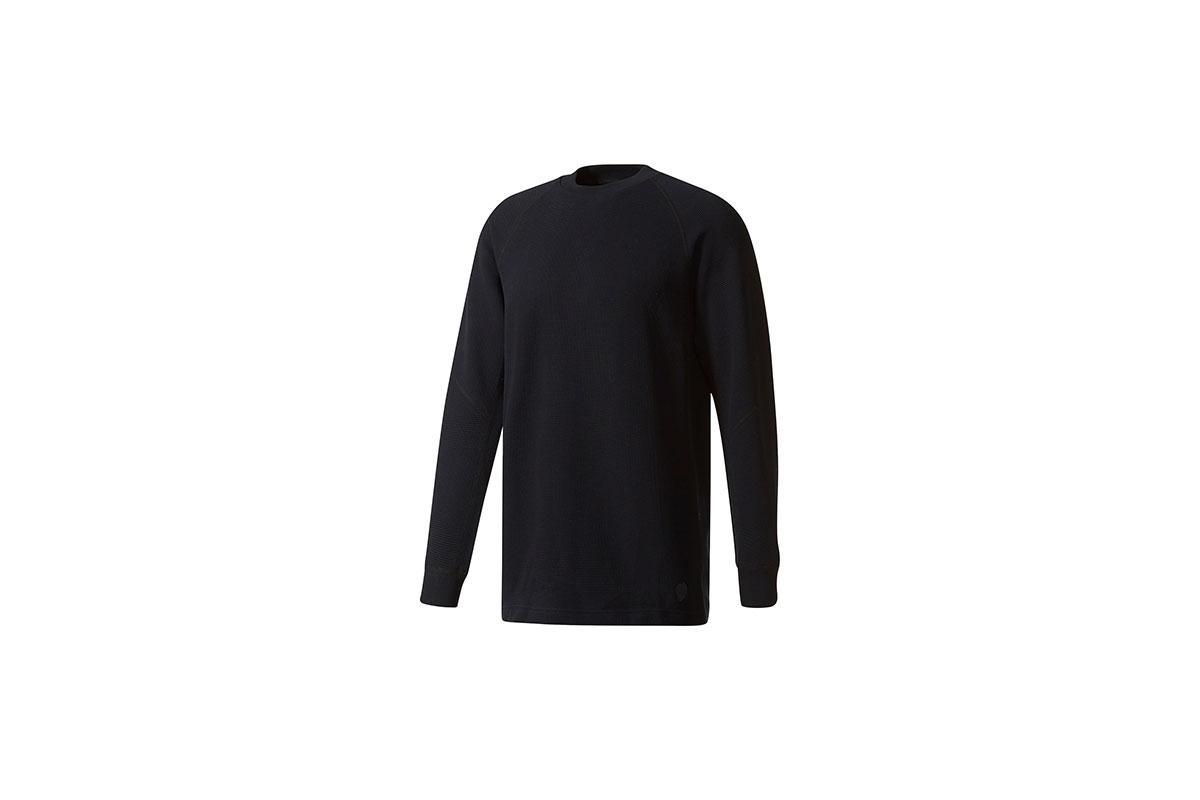adidas Originals x Wings & Horns Double Waffle Knit Longsleeve Crew "Black"