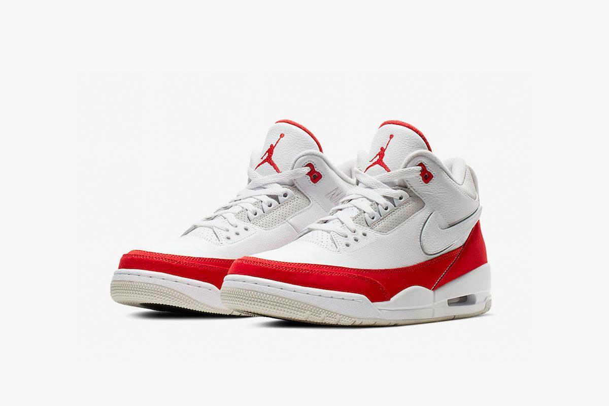 Mens Jordan 3 Retro \'Tinker White University Red\' Shoes CJ0939-100 Size 10.5 Air Jordan 3 Retro Tinker Hatfield - Men CJ0939-100 White  main image 2